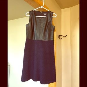 Black/Blue leather dress